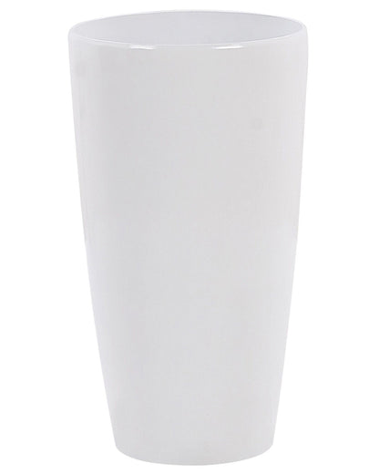 Planter White Stone Mixture High Gloss 40cm