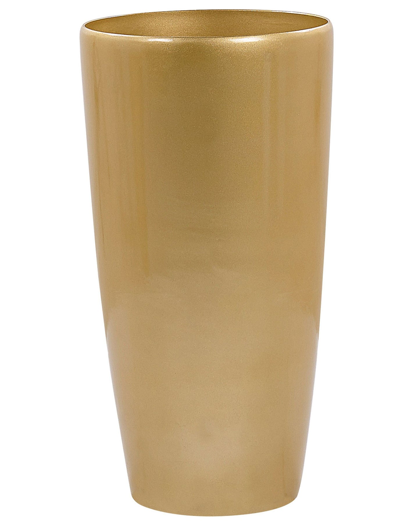 Gold Stone Mixture Tall Outdoor Indoor Plant Pot 40cm High Gloss Round Finish