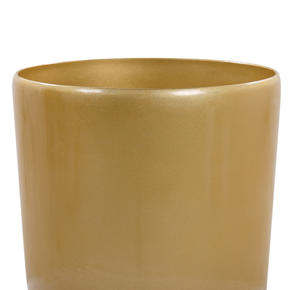 Gold Stone Mixture Tall Outdoor Indoor Plant Pot 40cm High Gloss Round Finish