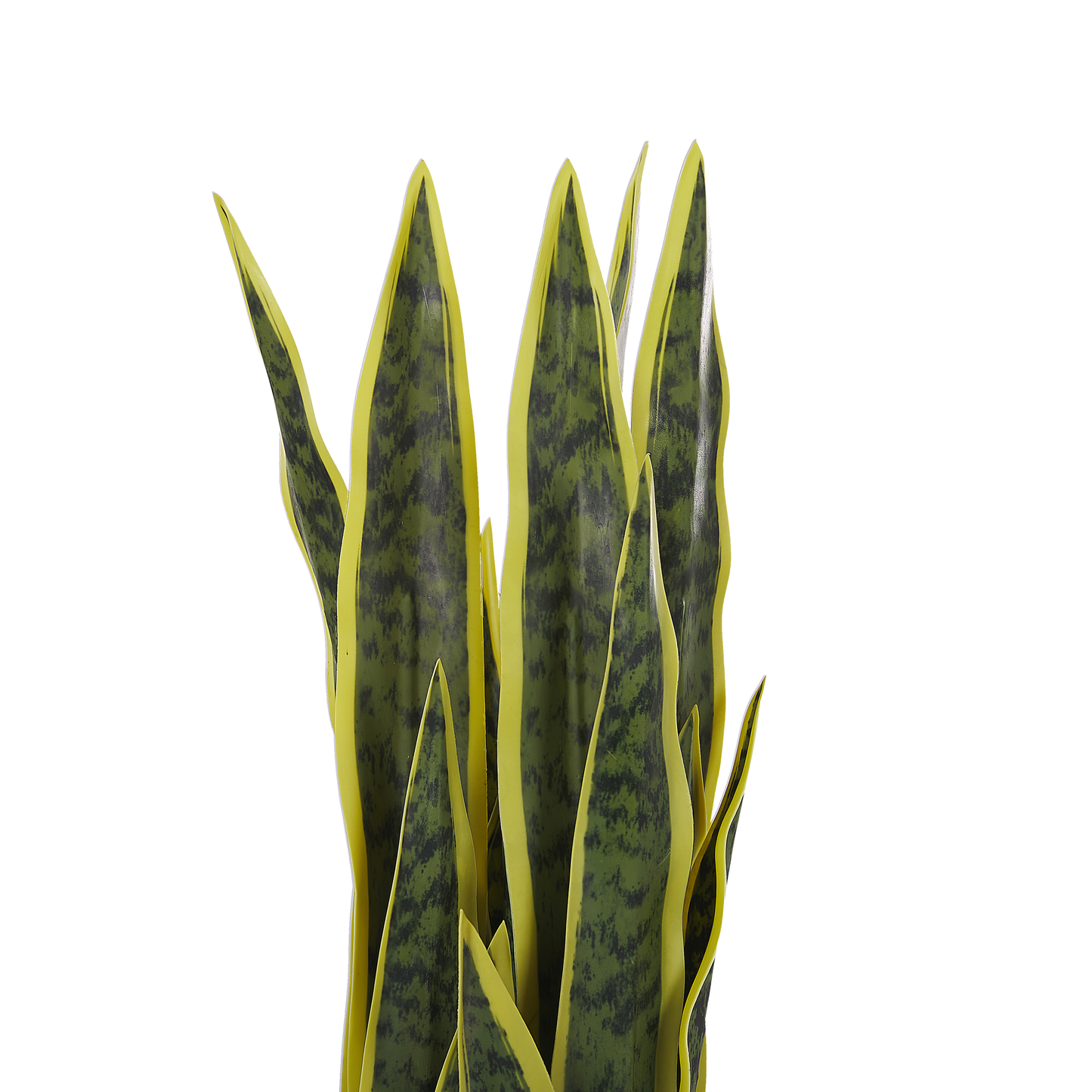 Artificial Snake Plant Potted 63cm Green Black Decor Indoor