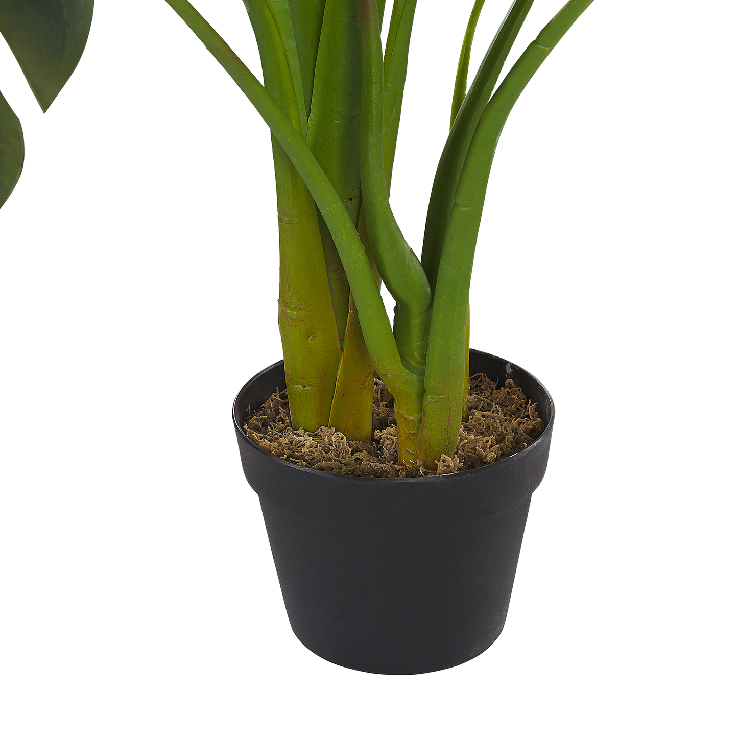 Artificial Potted Monstera Plant 113cm Green Black Decorative Indoor Accessory