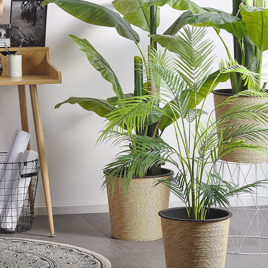 Areca Palm Artificial 124cm Green and Black