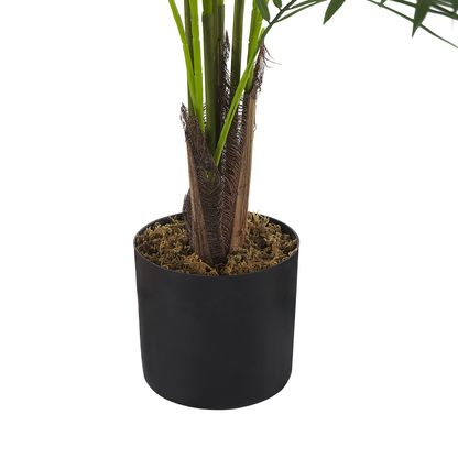 Areca Palm Artificial 124cm Green and Black