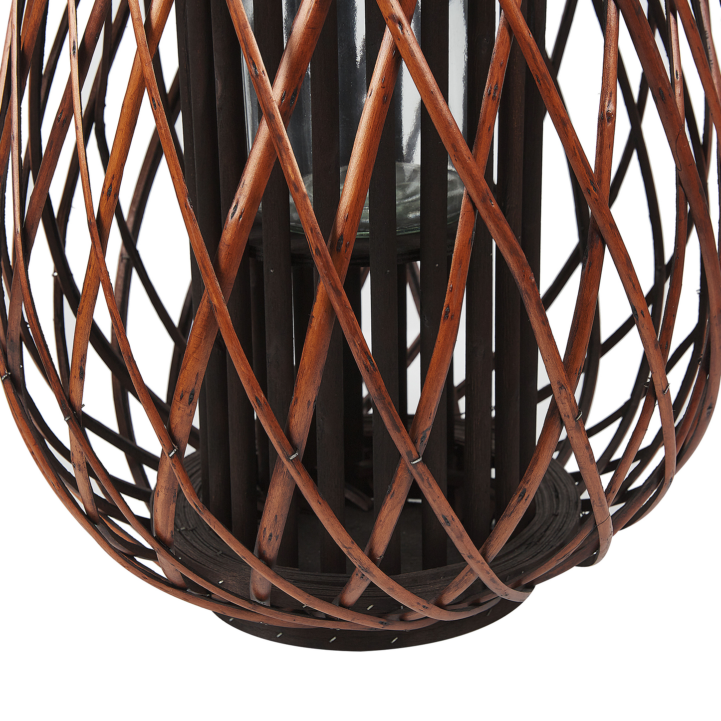 Lantern Brown 60cm Rope Handle Candle Holder