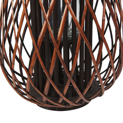 Lantern Brown 60cm Rope Handle Candle Holder