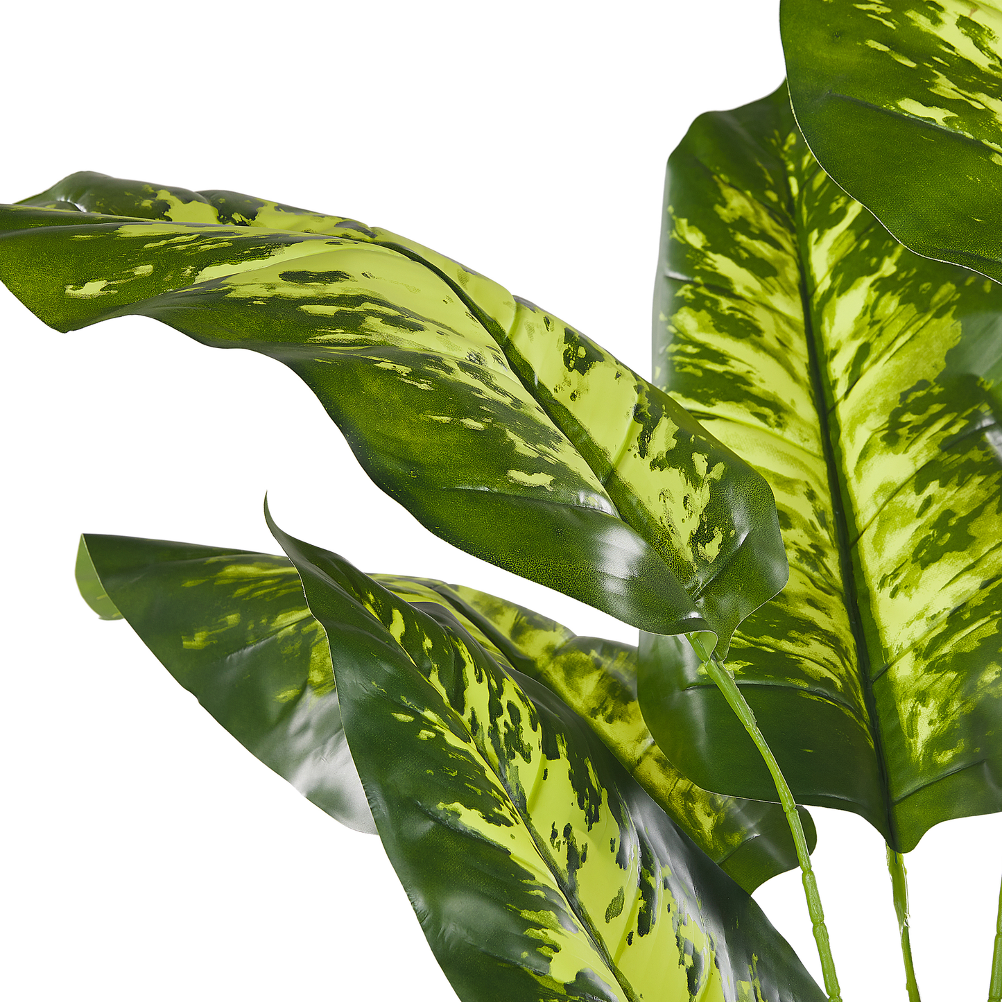 Living Dieffenbachia Potted Artificial Plant 122cm Green and Black Synthetic Indoor Decor