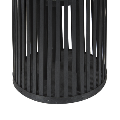 Willow Wood Lantern 80cm Black Candle Holder Boho Style