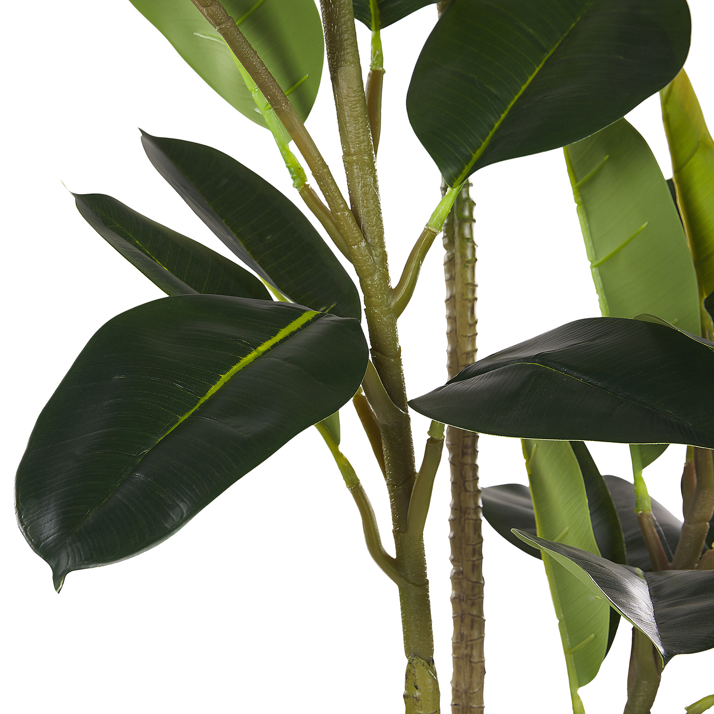 Artificial Potted Oak Tree 134cm Green Black Indoor Decor