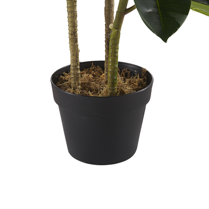 Artificial Potted Oak Tree 134cm Green Black Indoor Decor