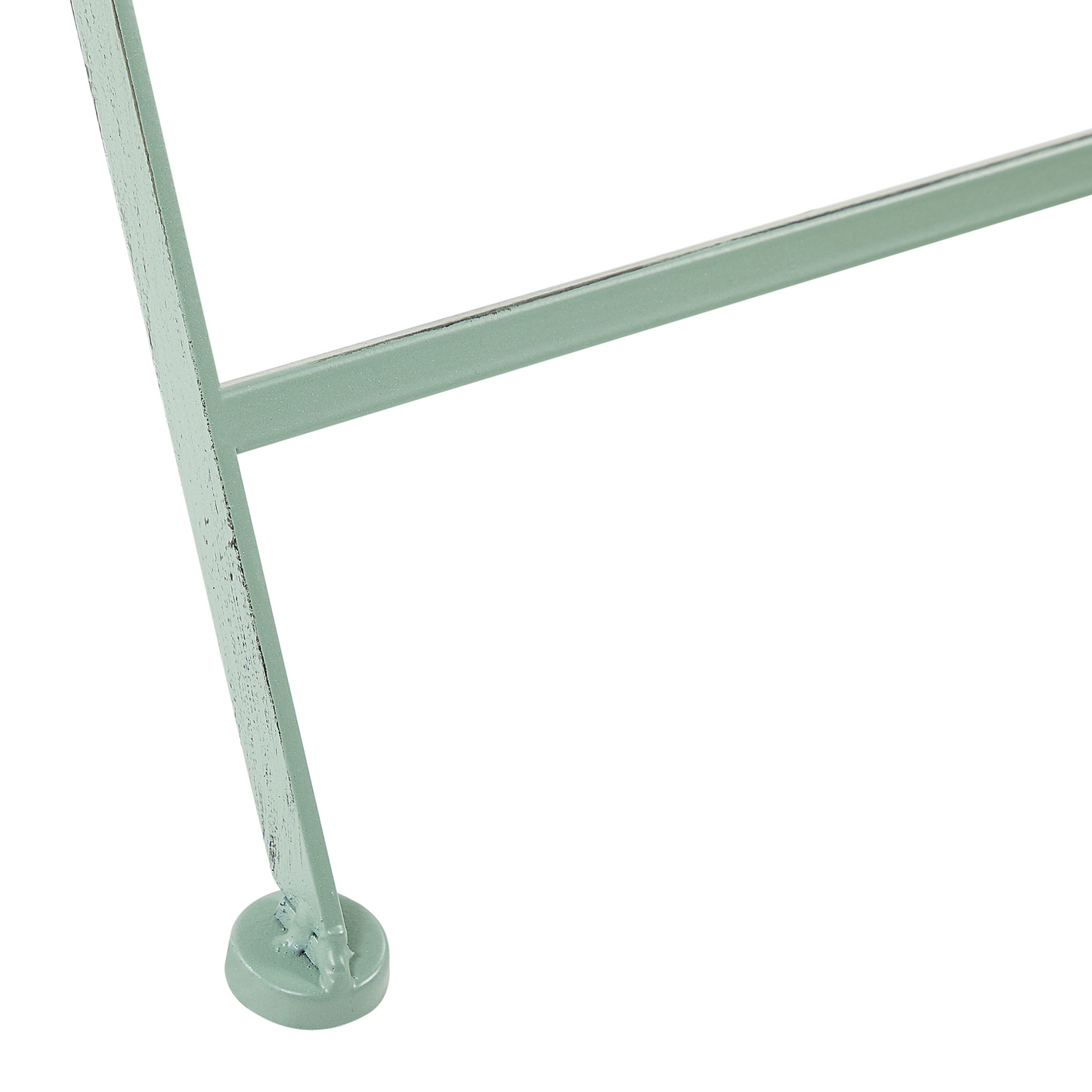 Outdoor Set Of 2 Green Powder Coated Metal Chairs Vintage Style For Patio