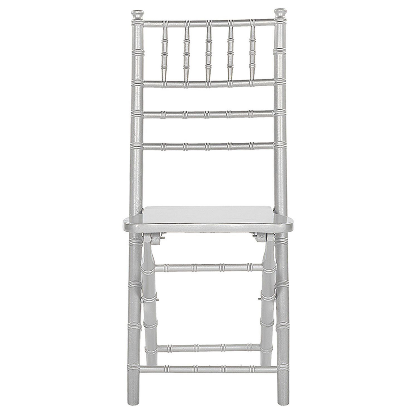 4 Pack Folding Chairs Beechwood Silver Finish