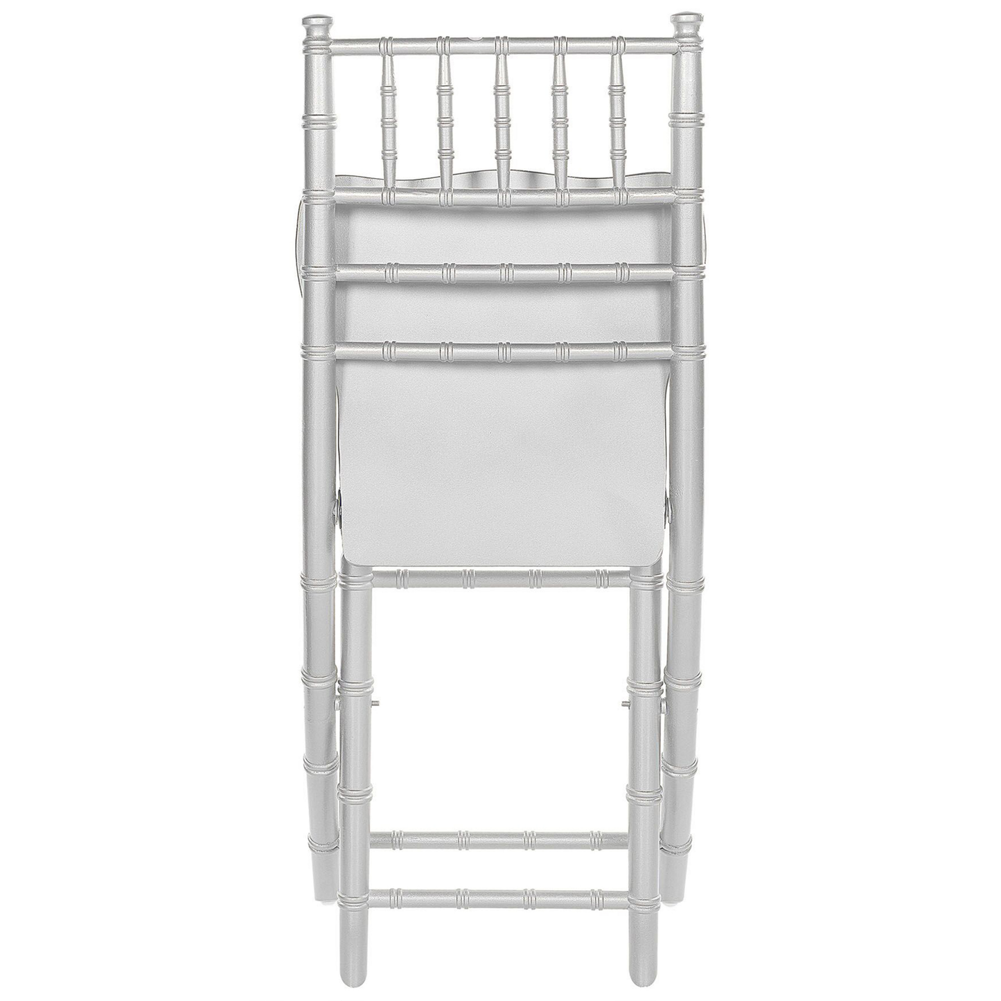 4 Pack Folding Chairs Beechwood Silver Finish