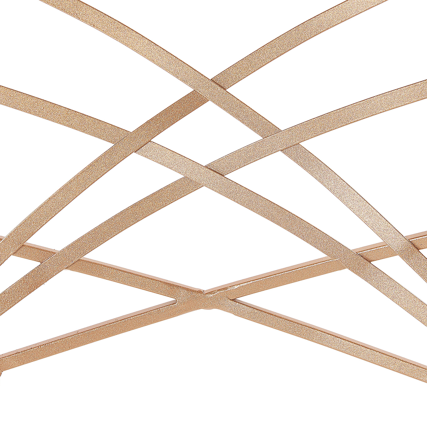 Home 2-Piece Dining Chairs Rose Gold Metal Faux Leather White Seat Pad Accent Industrial Glam