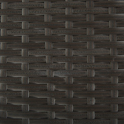 Outdoor Storage Box Brown Faux Rattan Garden Chest 126 x 46cm