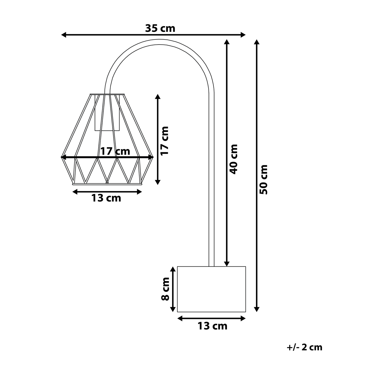 Copper Table Lamp Diamond Cage Shade Marble Base