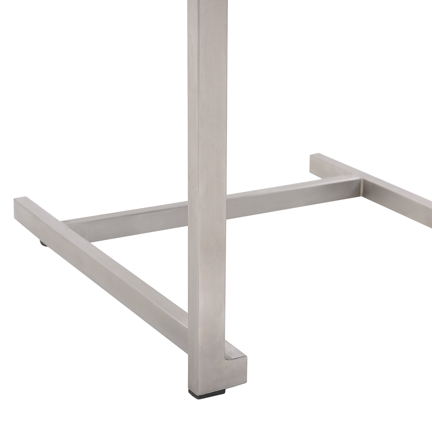 Garden Chair Set Of 6 Beige Cantilever With Stainless Steel Frame
