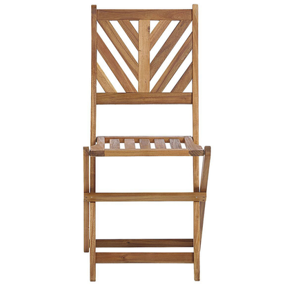 Acacia 3 Piece Folding Bistro Set With Two Chairs And Table