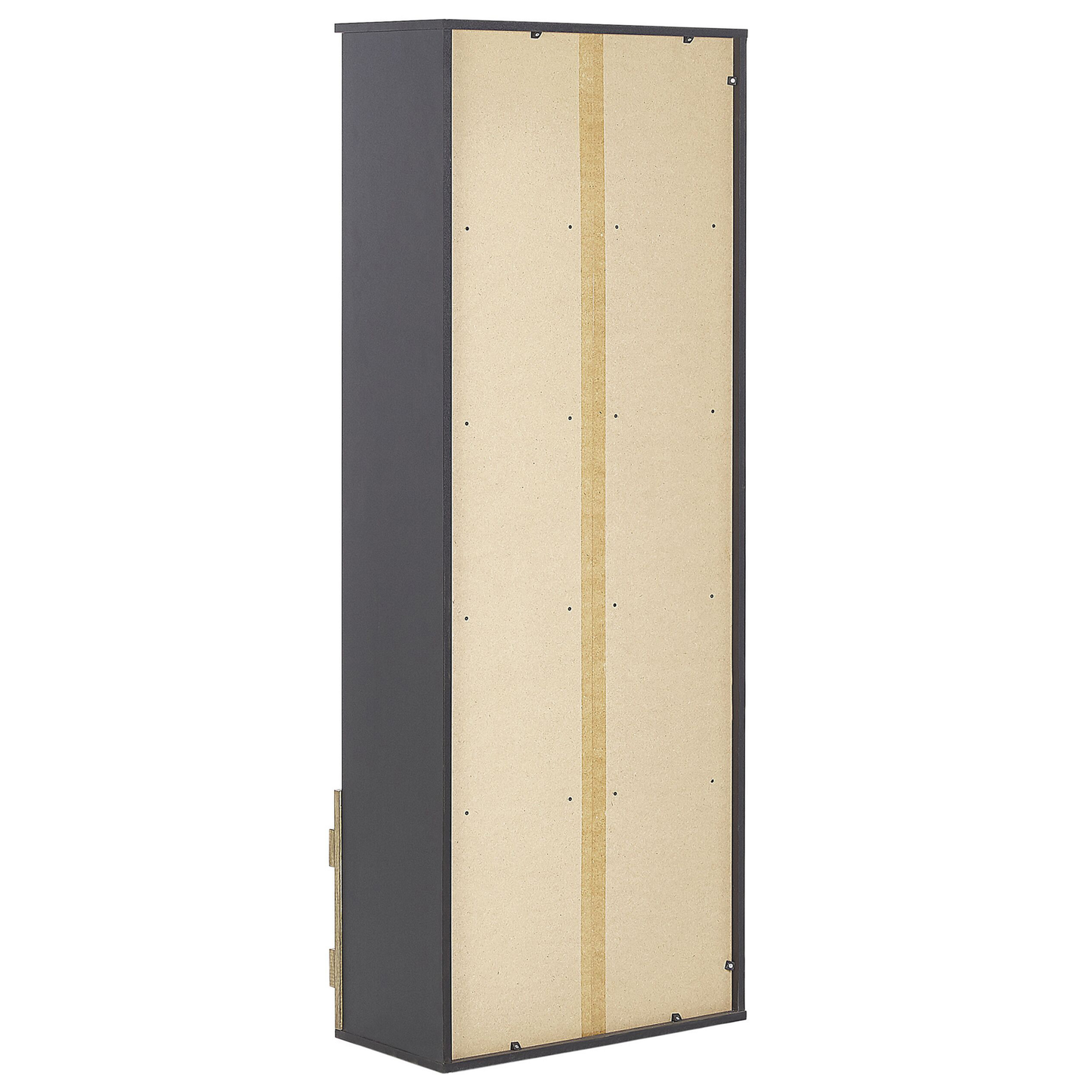 Barn Style Bookcase 163cm Light Brown and Black Particle Board Storage Shelf