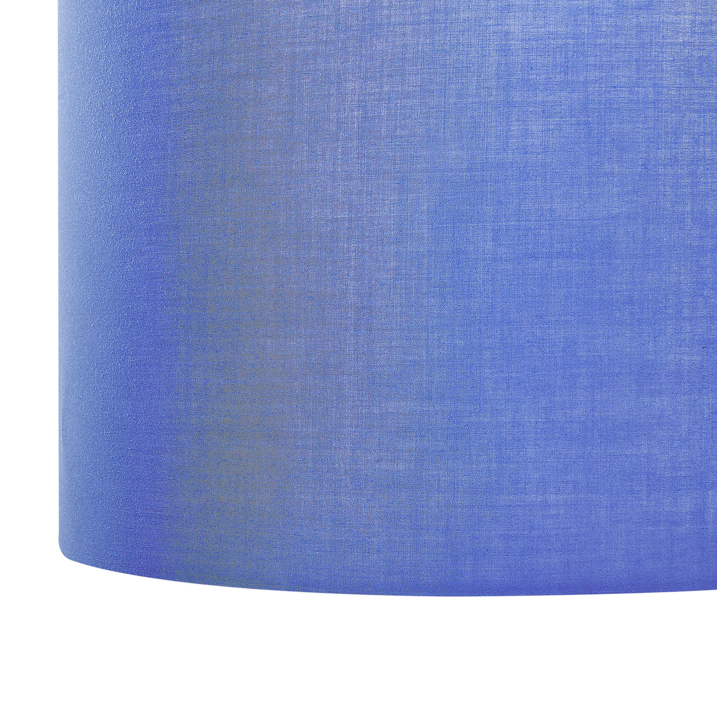Pendant Lamp With Blue Fabric Drum Shade 1 Light Ceiling Fixture Diffuses Cozy Light