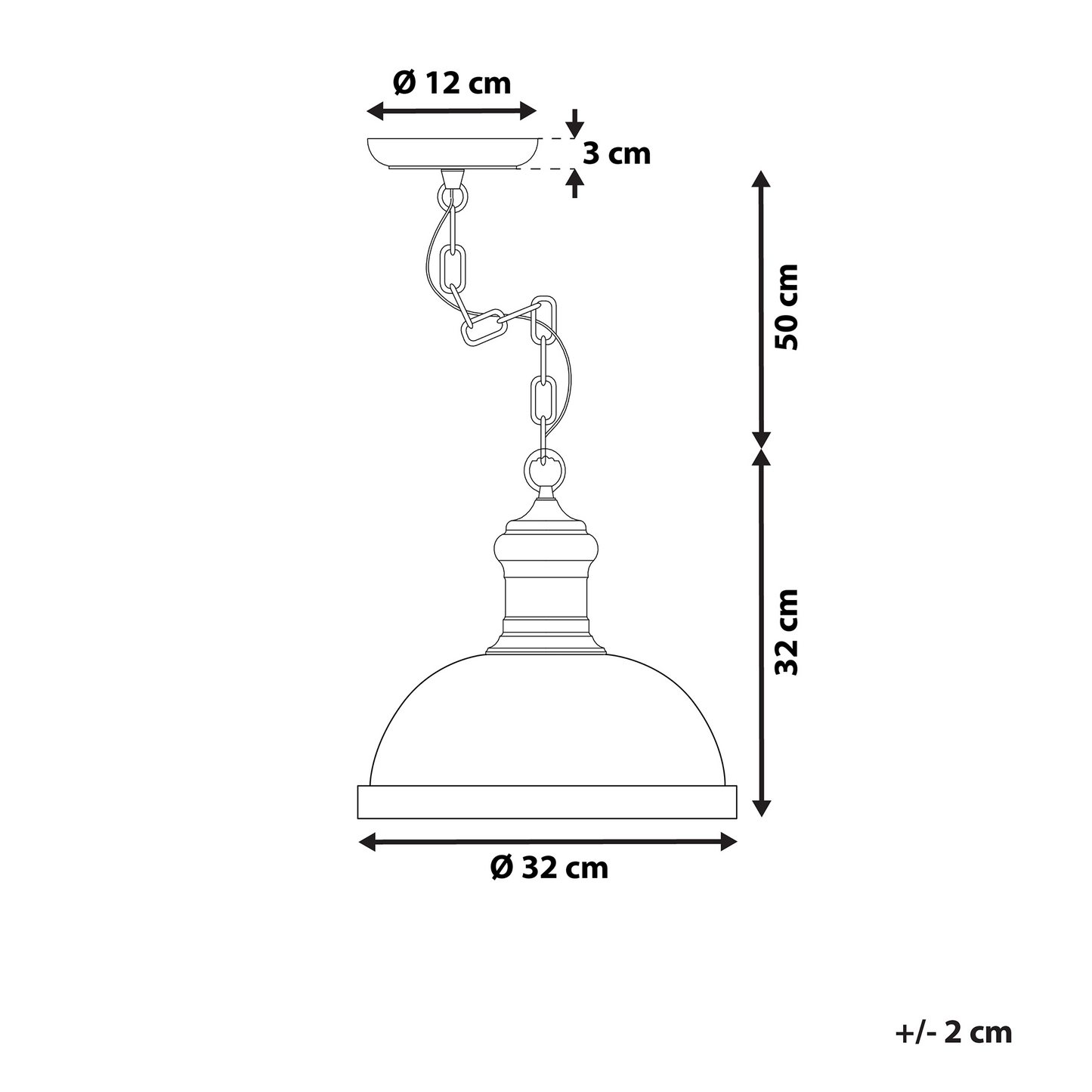Pendant Lamp Off White Metal Floral Industrial