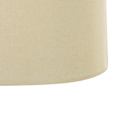Beige Warrior Motif Pouffe Footstool