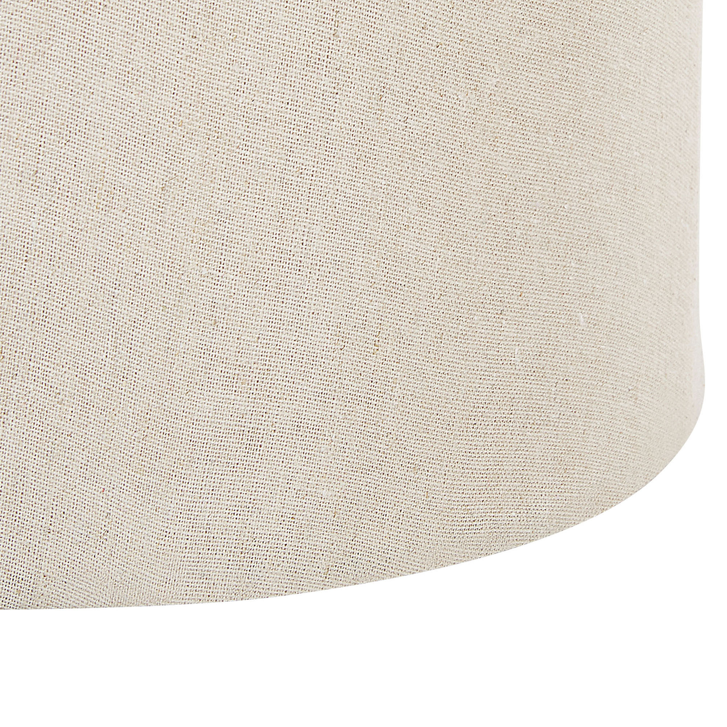 Kids Pouffe Beige Faux Linen Upholstered Footstool With Hidden Storage Compartment