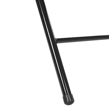 4 Pack Folding Chairs Black Metal Frame Padded Seats