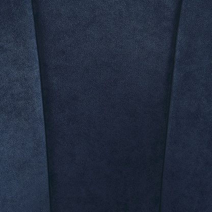 Armchair Dark Blue Velvet With Gold Metal Base