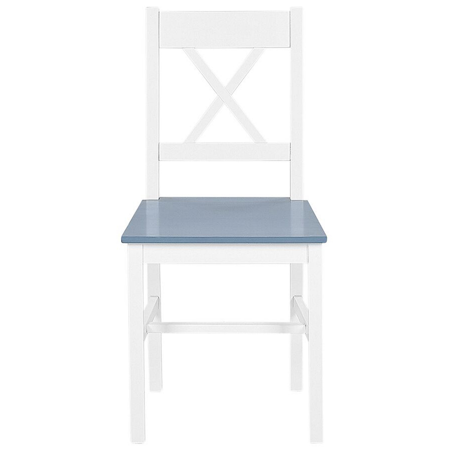 Dining Set 4 Seater White Solid Pine Wood 120 x 75cm