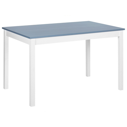 Dining Set 4 Seater White Solid Pine Wood 120 x 75cm