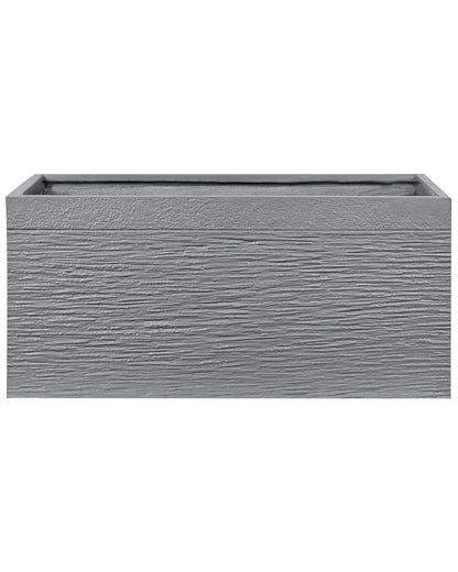 Grey Fibre Clay Plant Pot Rectangular Planter 80 x 37 x 38cm