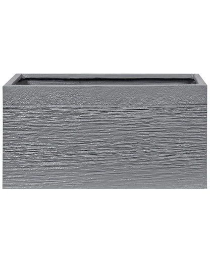 Grey Fibre Clay Plant Pot 60 x 29 x 30 Rectangular Indoor Outdoor
