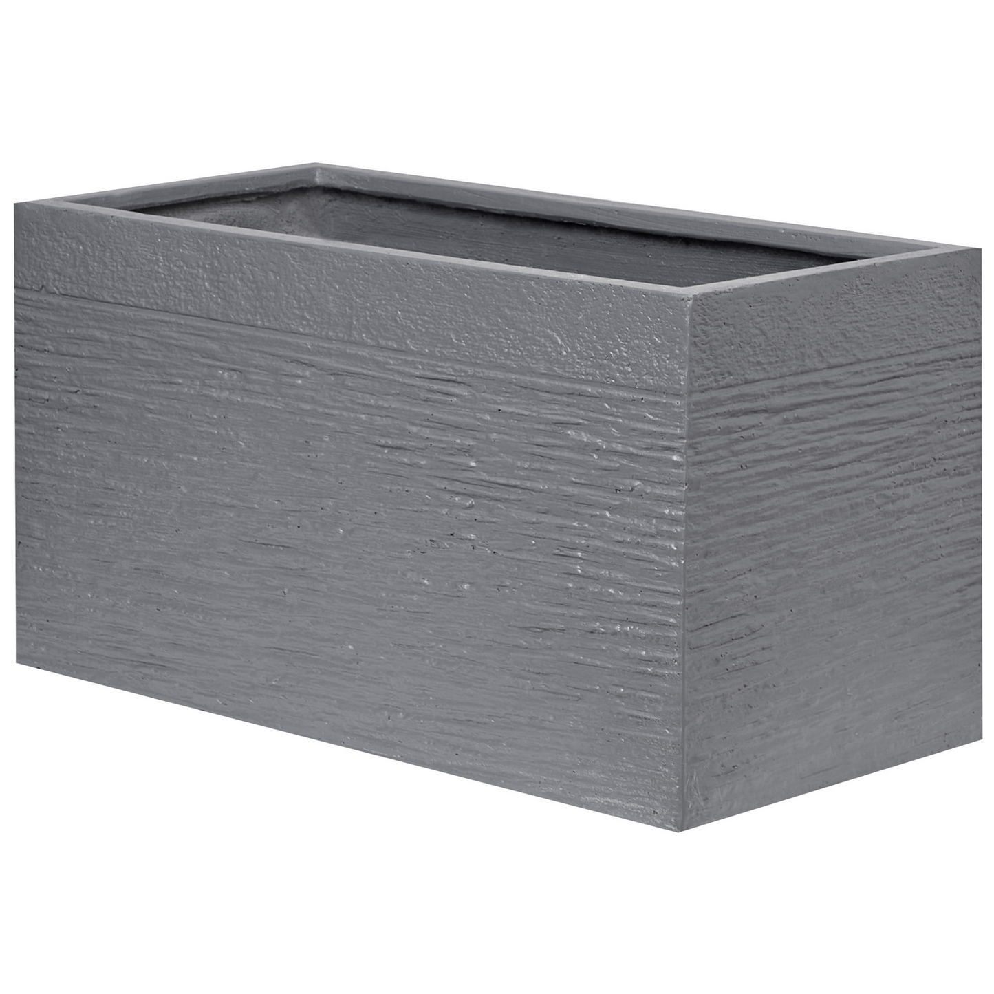 Grey Fibre Clay Plant Pot 60 x 29 x 30 Rectangular Indoor Outdoor
