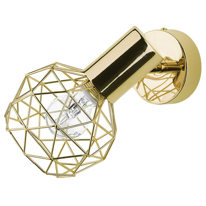 Gold Cage Wall Lamps Set Of 2 Adjustable Modern Sconces