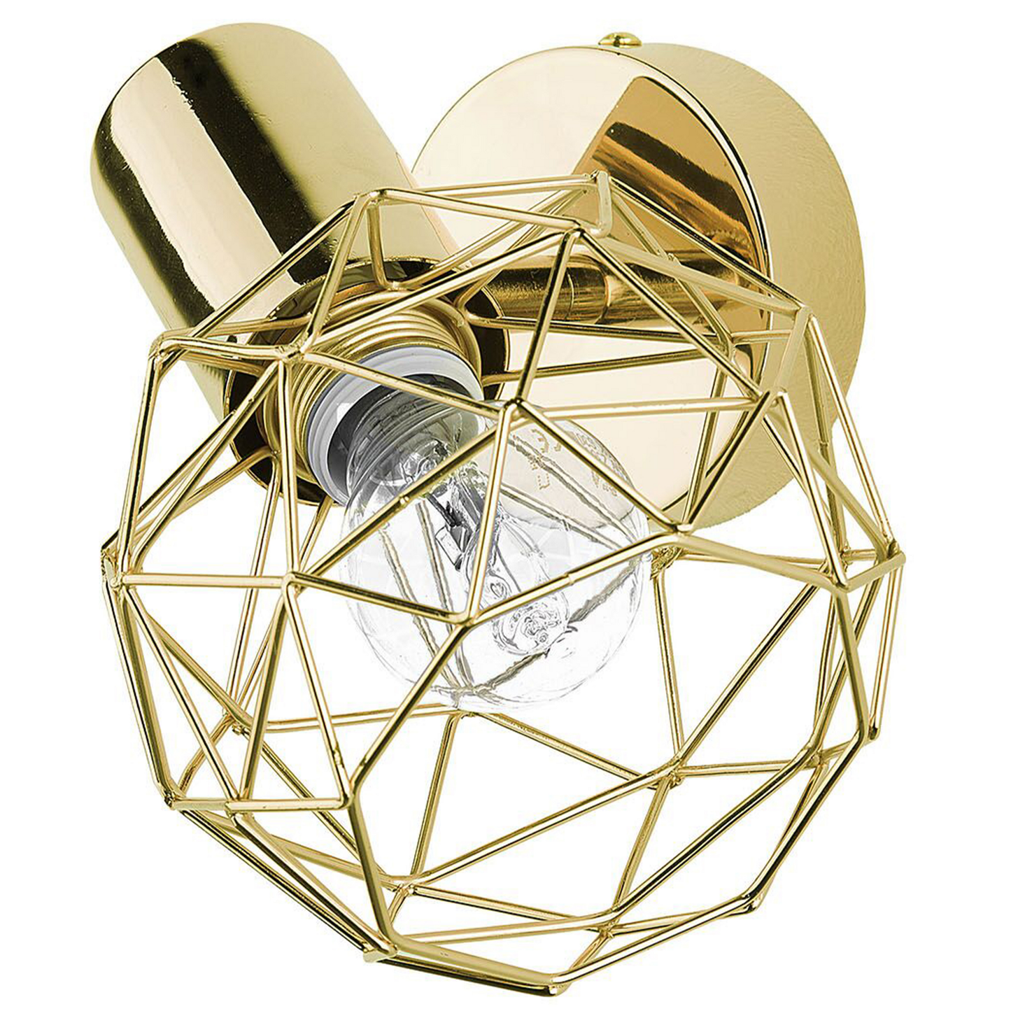 Gold Cage Wall Lamps Set Of 2 Adjustable Modern Sconces