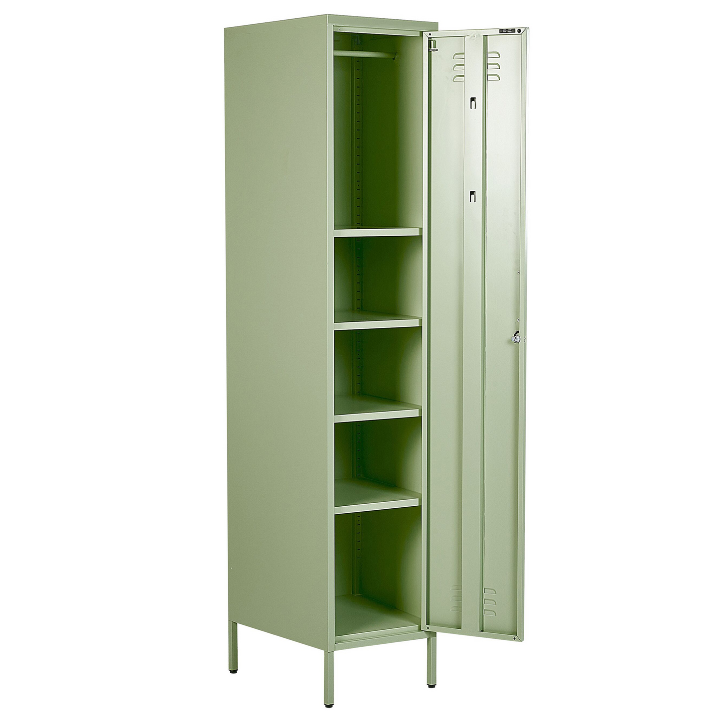 Green Metal Locker Storage Cabinet With Locking Doors