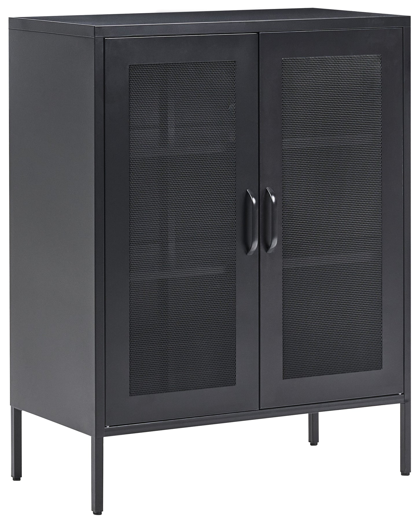 Acme Black Metal Office Cabinet 2 Door Locking With Keys