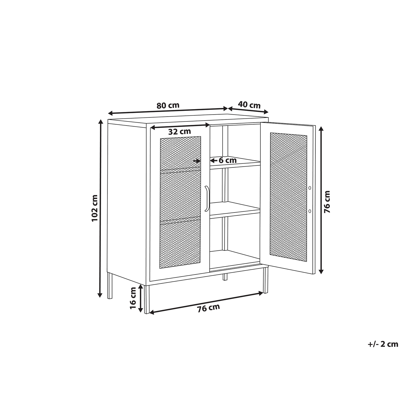 Acme Black Metal Office Cabinet 2 Door Locking With Keys