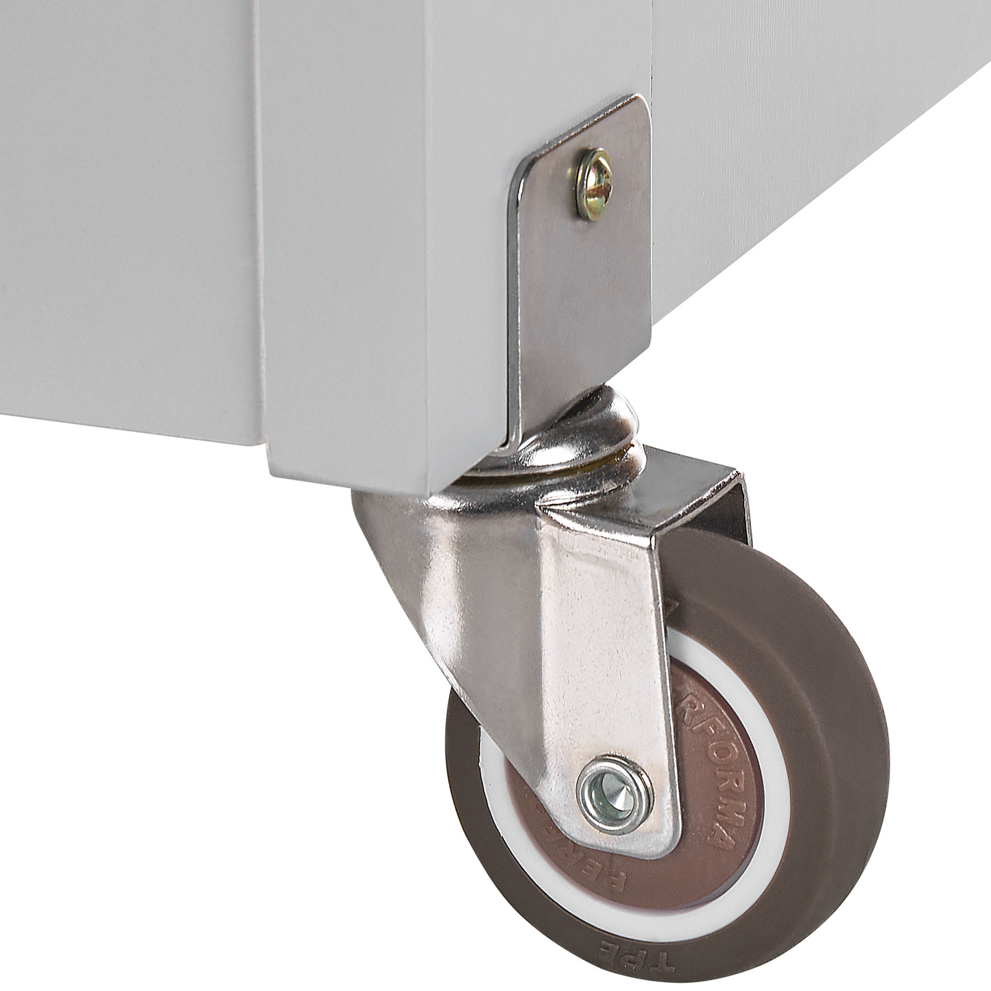 CountryLane Kitchen Trolley Grey 75x43x87 cm MDF Rubberwood Castors