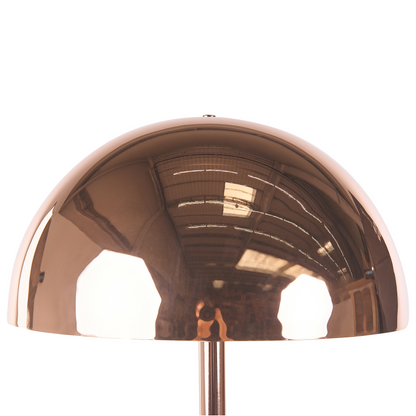 Copper Floor Lamp 158cm Glossy Round Shade