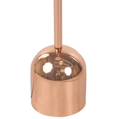 Copper Floor Lamp 158cm Glossy Round Shade