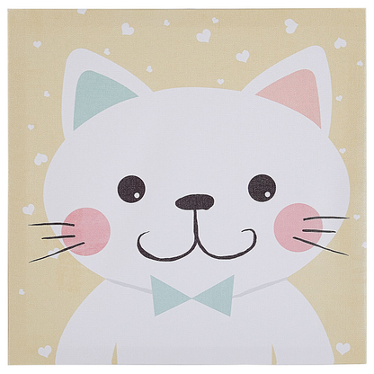 Multicolour Animal Canvas Prints Set of 4 30 x 30cm Wall Art