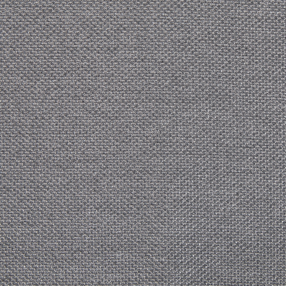 Home Grey Ottoman With White Aluminum Legs For Outdoor And Indoor Use, Water Resistant Polyester Upholstery