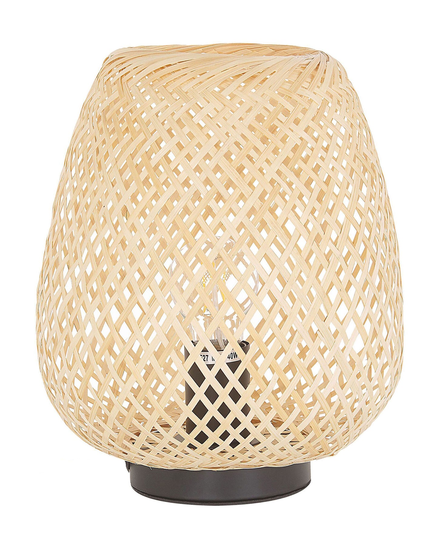 Table Lamp 30cm Light Brown Boho Style Ambient Lighting for Home Decor