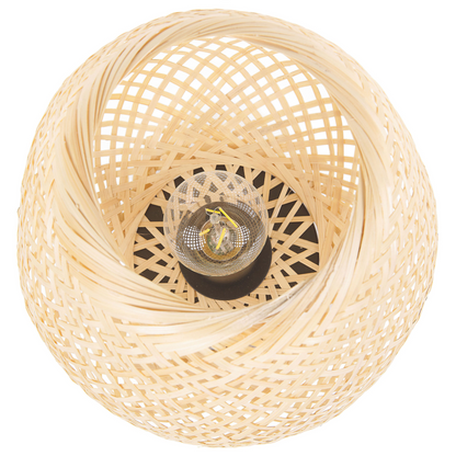Table Lamp 30cm Light Brown Boho Style Ambient Lighting for Home Decor