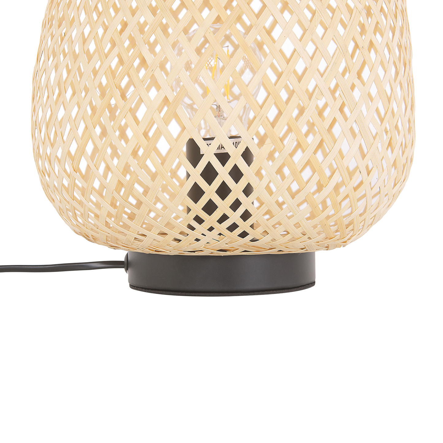 Table Lamp 30cm Light Brown Boho Style Ambient Lighting for Home Decor