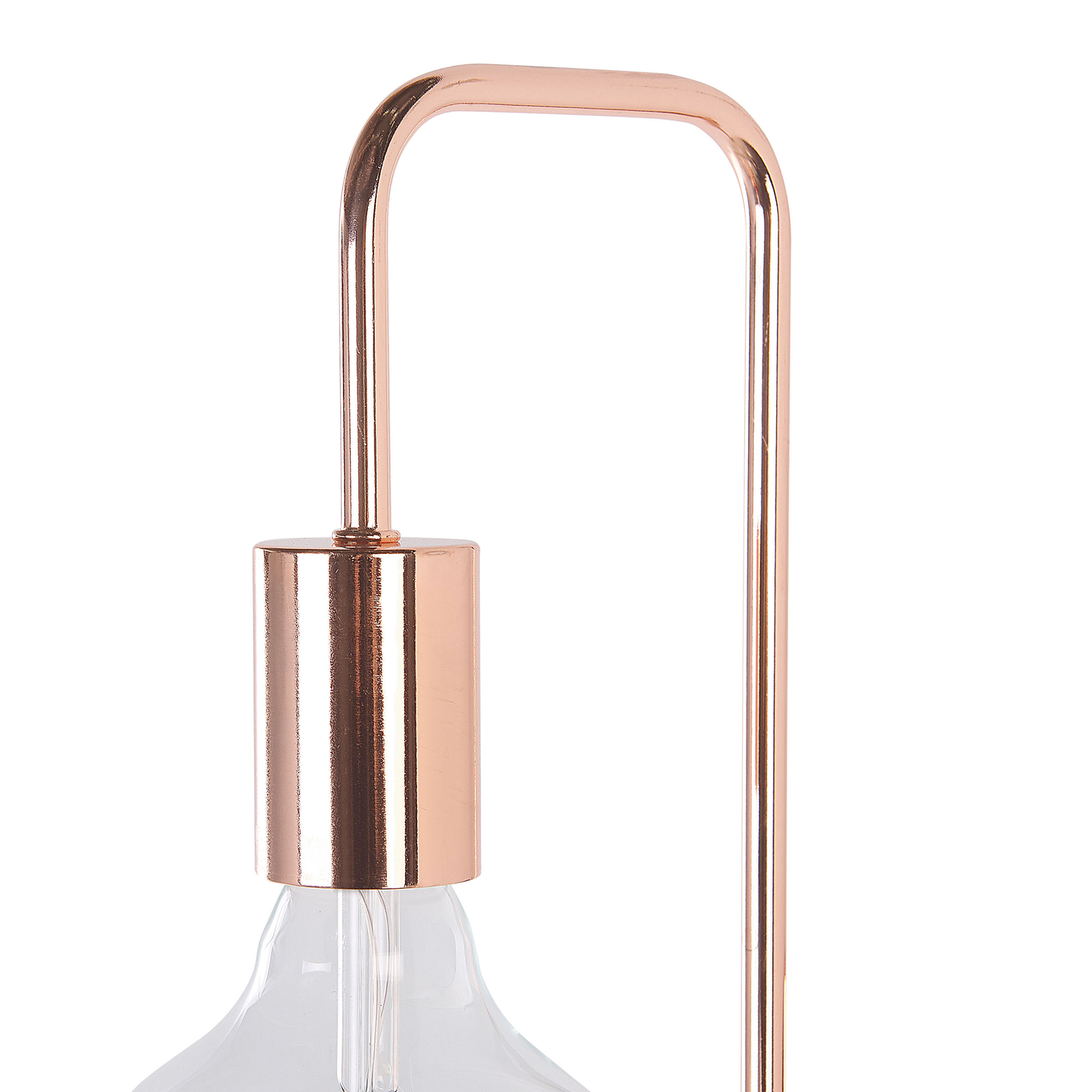 Industrial Wall Lamp Copper Metal Sconce With Gloss Finish And Exposed Bulb