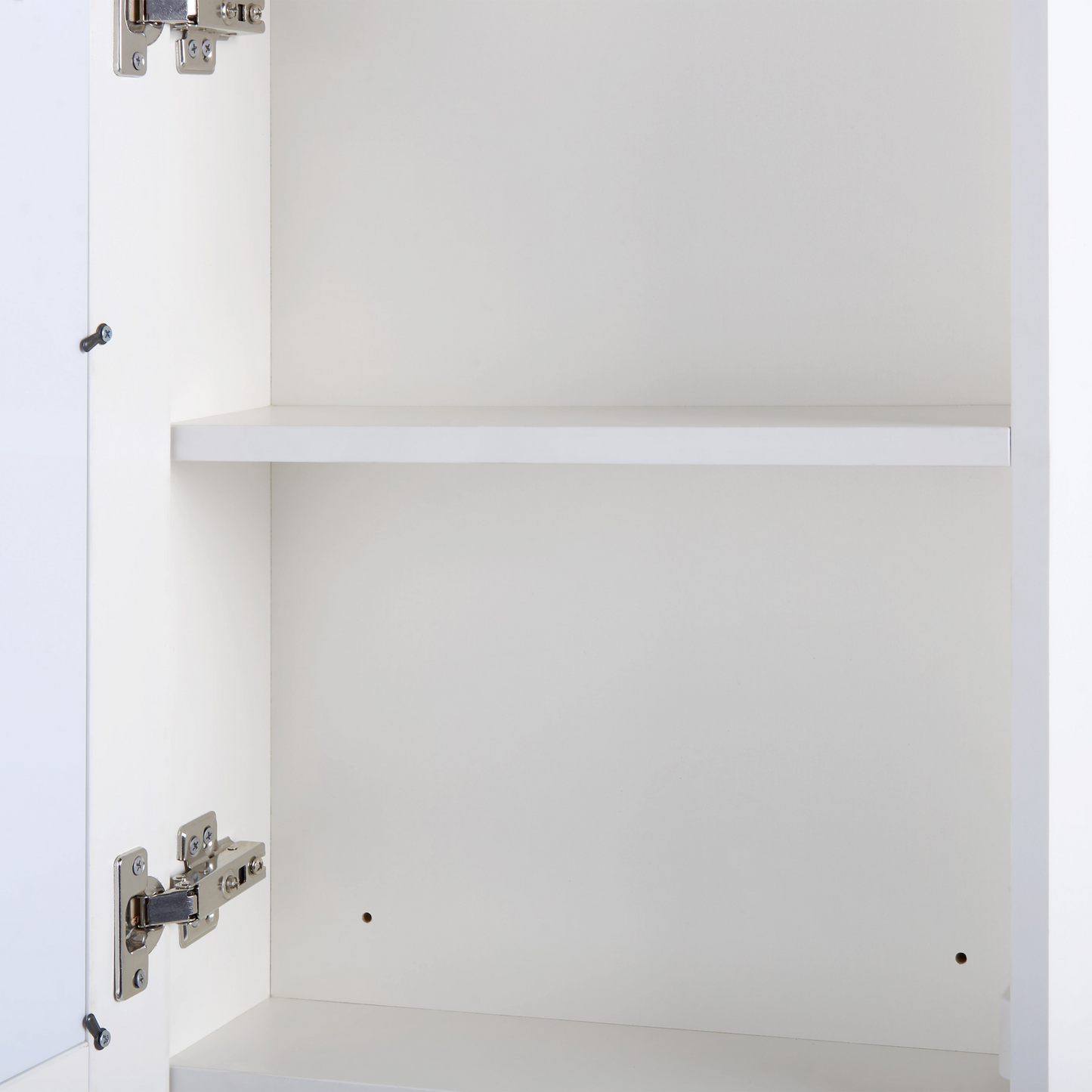Bathroom Mirror Cabinet With LED White 40 x 60cm Modern