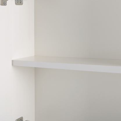 Bathroom Mirror Cabinet 60 x 60 Two Hidden Shelves White