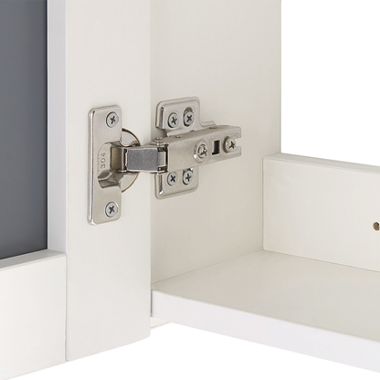 LED Mirror Cabinet 60 x 60cm White Modern